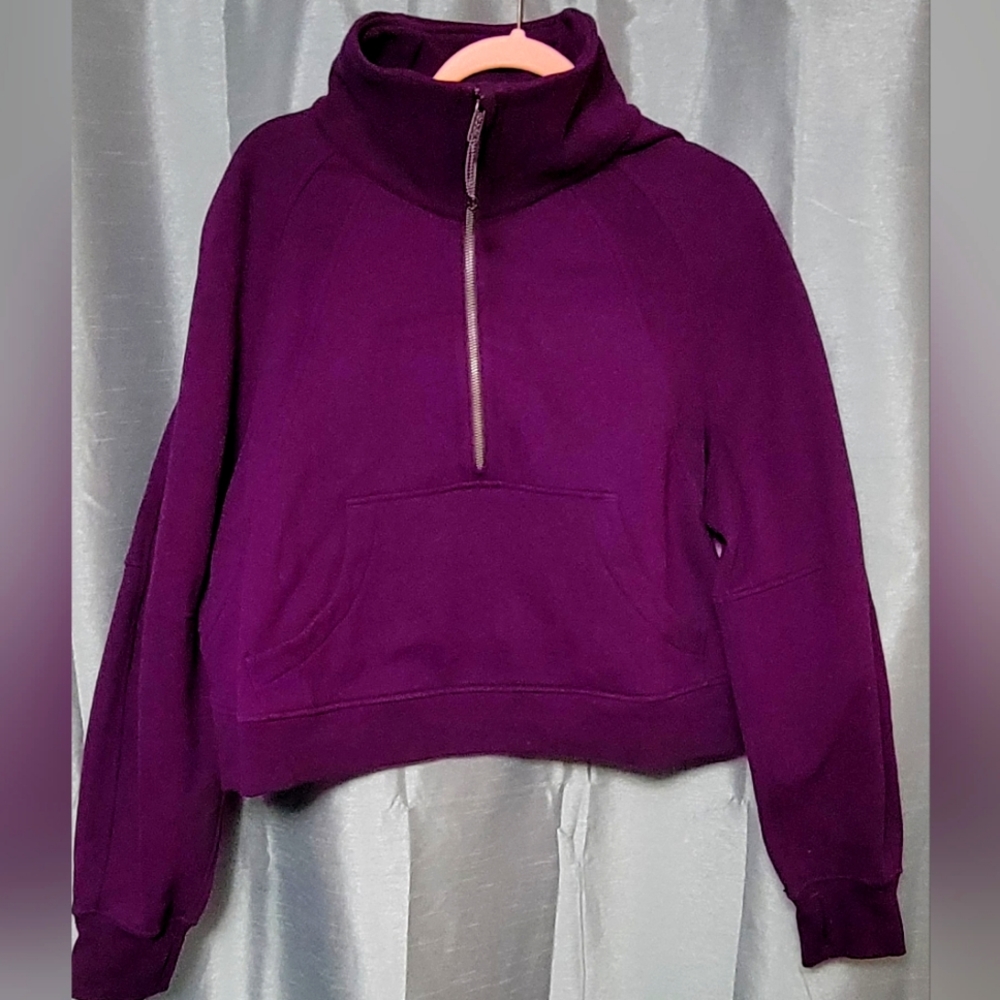 Scuba oversized funnel neck half zip